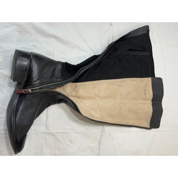 Michael Kors Bromley Side Zip Leather Boots Black Women Sz 7 M - Picture 6 of 15